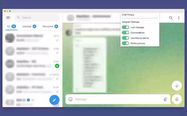 Chat Privacy Beta  from Chrome web store to be run with OffiDocs Chromium online
