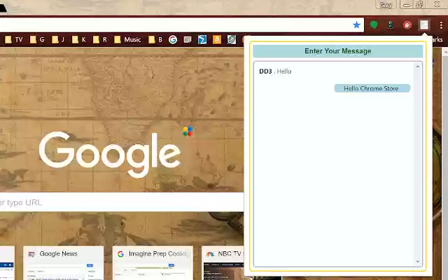 Chatter  from Chrome web store to be run with OffiDocs Chromium online