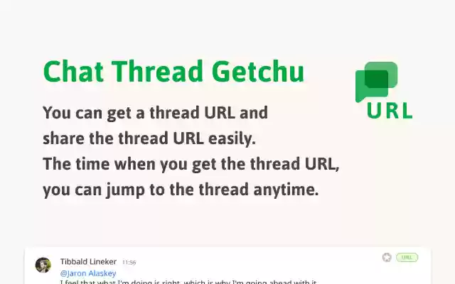 Chat Thread Getchu  from Chrome web store to be run with OffiDocs Chromium online