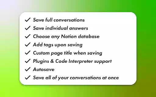 Chat to Notion  from Chrome web store to be run with OffiDocs Chromium online