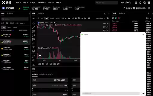 chat trade  from Chrome web store to be run with OffiDocs Chromium online