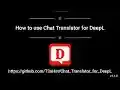 Chat Translator for DeepL  from Chrome web store to be run with OffiDocs Chromium online