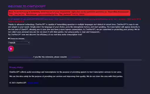 ChatVocGPT  from Chrome web store to be run with OffiDocs Chromium online