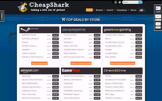 CheapShark Game Deals from Chrome web store to be run with OffiDocs Chromium online CheapShark Game Deals from Chrome web store to be run with OffiDocs Chromium online