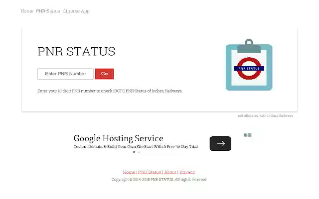 check pnr status from Chrome web store to be run with OffiDocs Chromium online check pnr status from Chrome web store to be run with OffiDocs Chromium online