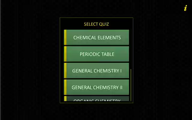 Chemistry Quiz  from Chrome web store to be run with OffiDocs Chromium online