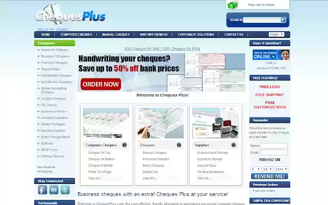Cheques Plus  from Chrome web store to be run with OffiDocs Chromium online