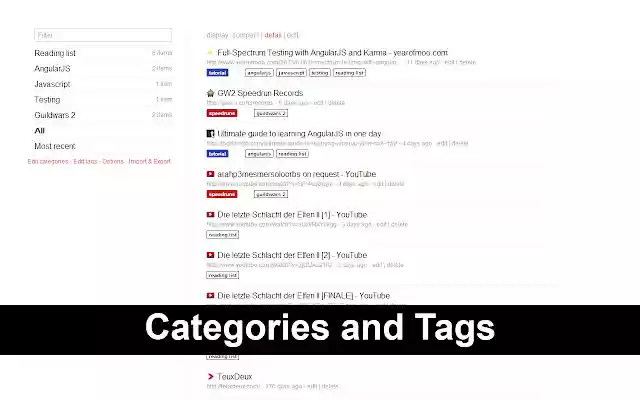 Cherry Bookmarks  from Chrome web store to be run with OffiDocs Chromium online