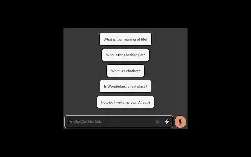 Cheshire Cat AI  from Chrome web store to be run with OffiDocs Chromium online