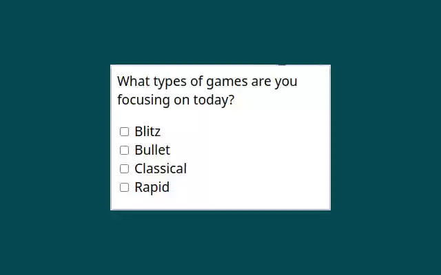 Chess Focus  from Chrome web store to be run with OffiDocs Chromium online