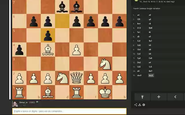 Chess voice commands  from Chrome web store to be run with OffiDocs Chromium online