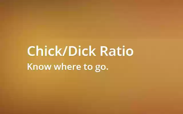 Chick/Dick Ratio  from Chrome web store to be run with OffiDocs Chromium online