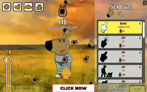 Chill Guy Clicker Tap to Relax!  from Chrome web store to be run with OffiDocs Chromium online