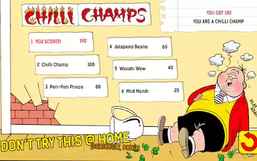 Chilli Chomp Clicker Game  from Chrome web store to be run with OffiDocs Chromium online