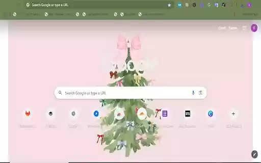 christmas bow  from Chrome web store to be run with OffiDocs Chromium online