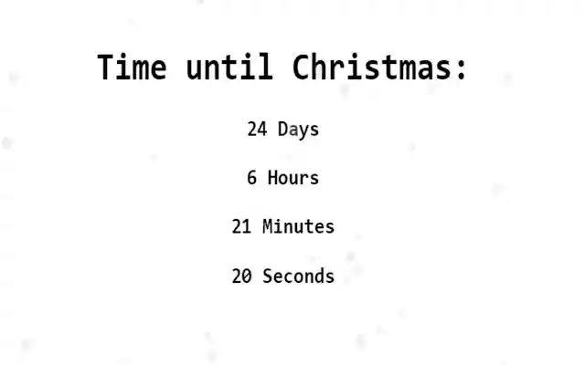Christmas Countdown  from Chrome web store to be run with OffiDocs Chromium online