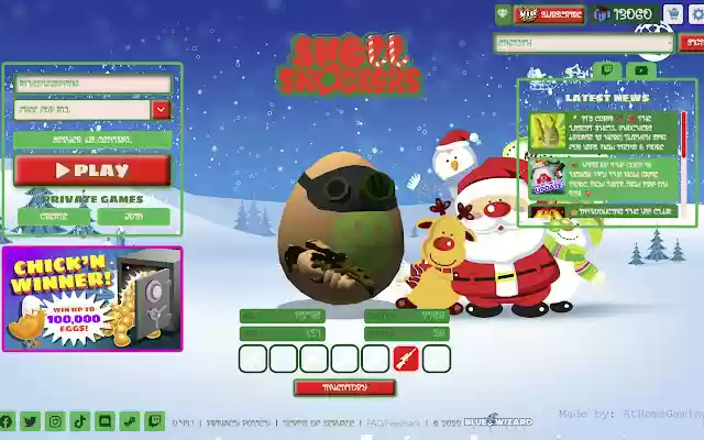 Christmas | Shell Shockers Theme  from Chrome web store to be run with OffiDocs Chromium online