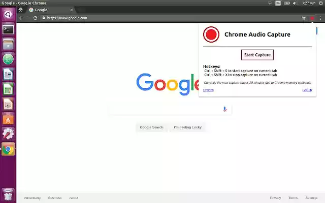 Chrome Audio Capture  from Chrome web store to be run with OffiDocs Chromium online