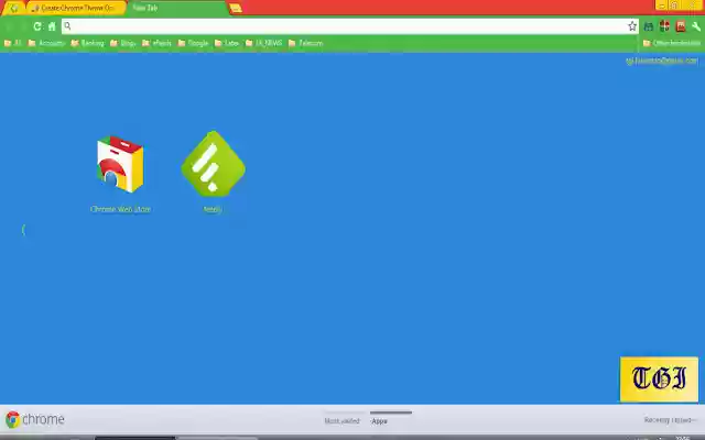 Chrome Colors  from Chrome web store to be run with OffiDocs Chromium online