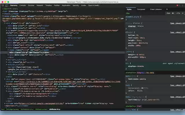 Chrome DevTools Dark Themein Chrome with by