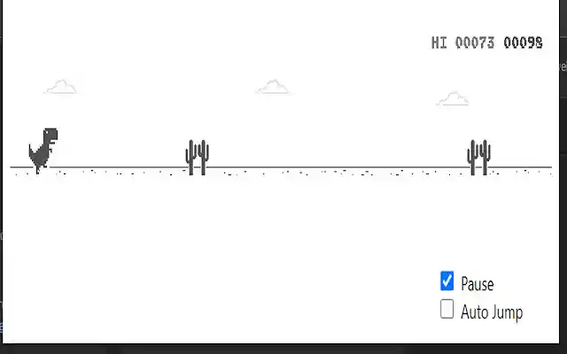 Chrome Dino Offline Game aus dem Chrome Web Store, das mit OffiDocs Chromium online ausgeführt werden soll