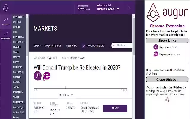 Chrome Extension ສໍາລັບ Augur ຈາກຮ້ານເວັບ Chrome ທີ່ຈະດໍາເນີນການກັບ OffiDocs Chromium ອອນໄລນ໌