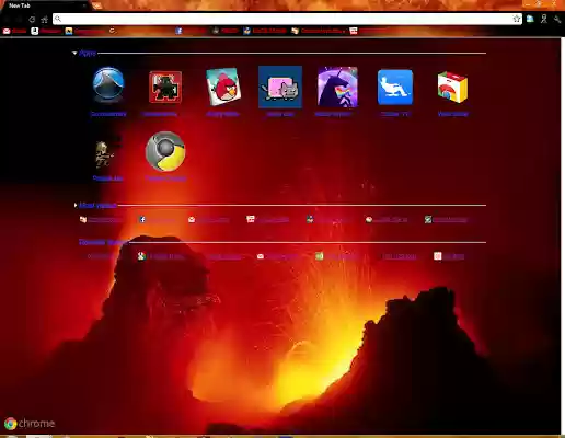 Chrome Fire Theme  from Chrome web store to be run with OffiDocs Chromium online