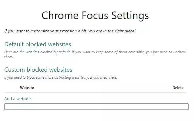 Chrome Focus  from Chrome web store to be run with OffiDocs Chromium online