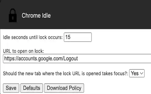 Chrome Idle  from Chrome web store to be run with OffiDocs Chromium online