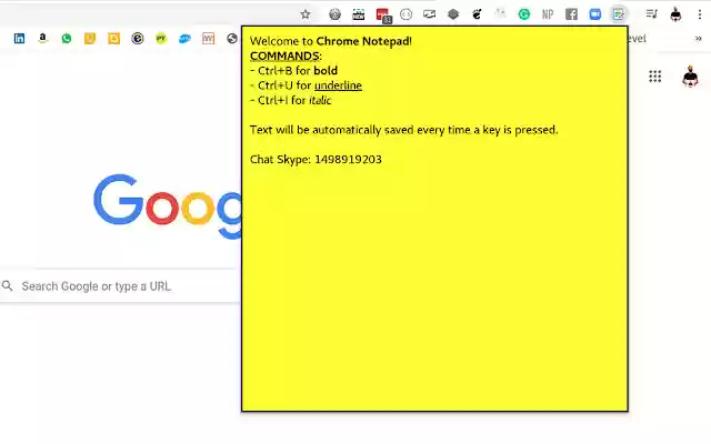 Chrome Notepad  from Chrome web store to be run with OffiDocs Chromium online