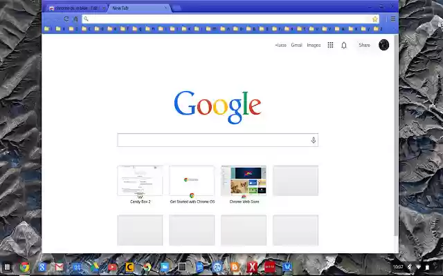 chrome os in blue  from Chrome web store to be run with OffiDocs Chromium online