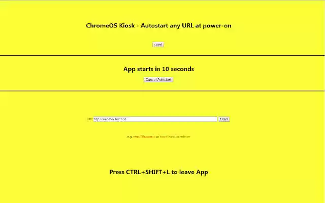 ChromeOS Kiosk for any URL  from Chrome web store to be run with OffiDocs Chromium online