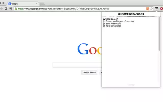 Chrome Scrapbook  from Chrome web store to be run with OffiDocs Chromium online