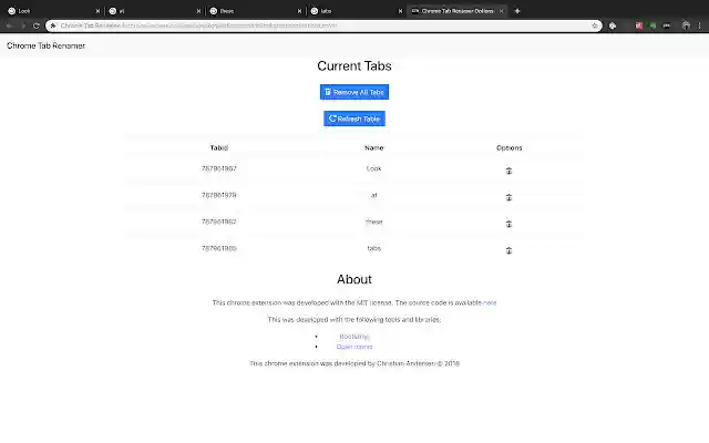 Chrome Tab Renamer  from Chrome web store to be run with OffiDocs Chromium online