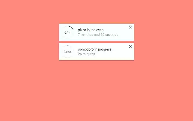 Chrome Timer  from Chrome web store to be run with OffiDocs Chromium online