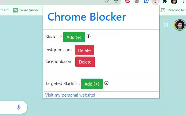 Chrome Website Blocker from Chrome web store to be run with OffiDocs Chromium online Chrome Website Blocker from Chrome web store to be run with OffiDocs Chromium online