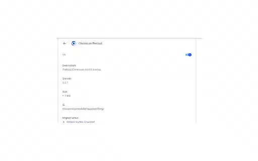 Chromium Preload  from Chrome web store to be run with OffiDocs Chromium online