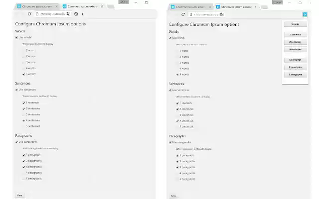 Chromum ipsum  from Chrome web store to be run with OffiDocs Chromium online