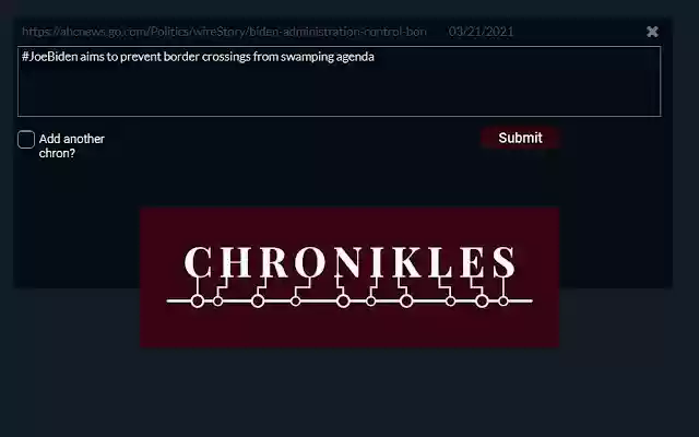 Chronikles  from Chrome web store to be run with OffiDocs Chromium online