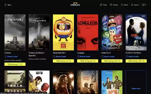 Cineplex Movie Rating  from Chrome web store to be run with OffiDocs Chromium online
