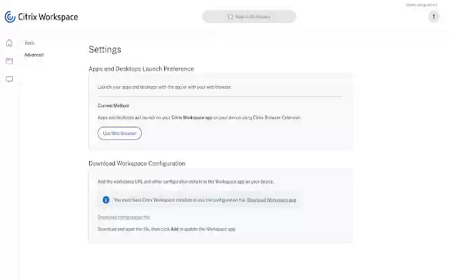 Citrix Workspace Web Extension  from Chrome web store to be run with OffiDocs Chromium online