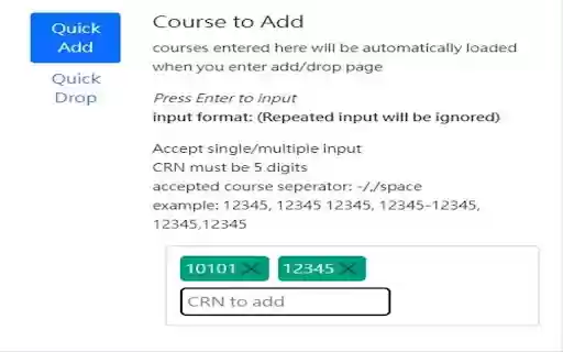 Cityu quick add drop  from Chrome web store to be run with OffiDocs Chromium online