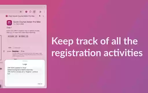 CityU Quick Course Adder Pro Max  from Chrome web store to be run with OffiDocs Chromium online