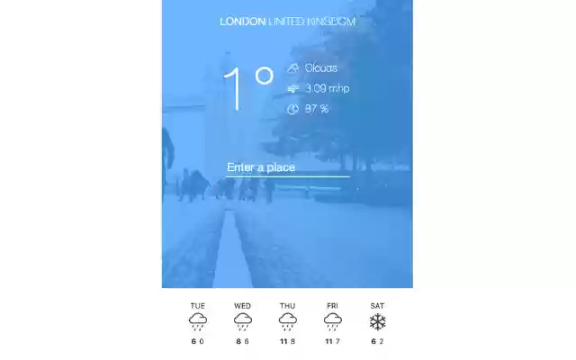 City Weather  from Chrome web store to be run with OffiDocs Chromium online