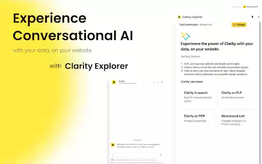 Clarity Explorer  from Chrome web store to be run with OffiDocs Chromium online