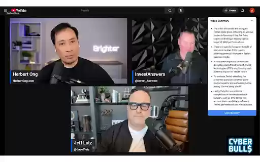 Claritystorm YouTube Video Summarizer  from Chrome web store to be run with OffiDocs Chromium online
