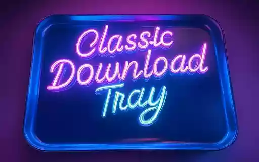 Classic Download Tray  from Chrome web store to be run with OffiDocs Chromium online