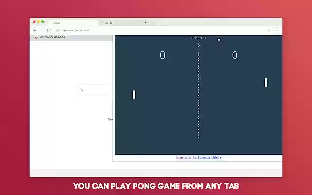 Classic Pong Offline Game para Google Chrome de Chrome web store para ejecutarse con OffiDocs Chromium en línea