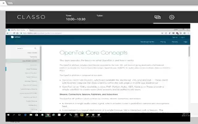Classo ScreenShare  from Chrome web store to be run with OffiDocs Chromium online