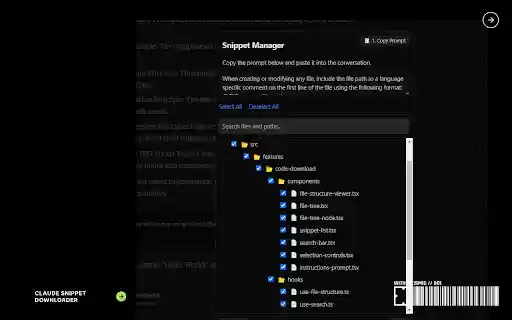 Claude Plus Snippet Downloader. Download Your Claude Snippets In One Click  from Chrome web store to be run with OffiDocs Chromium online